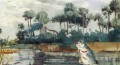 Black Bass Florida Realism painter Winslow Homer